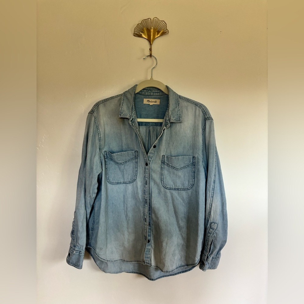Madewell Sky Blue Denim Top | A9
